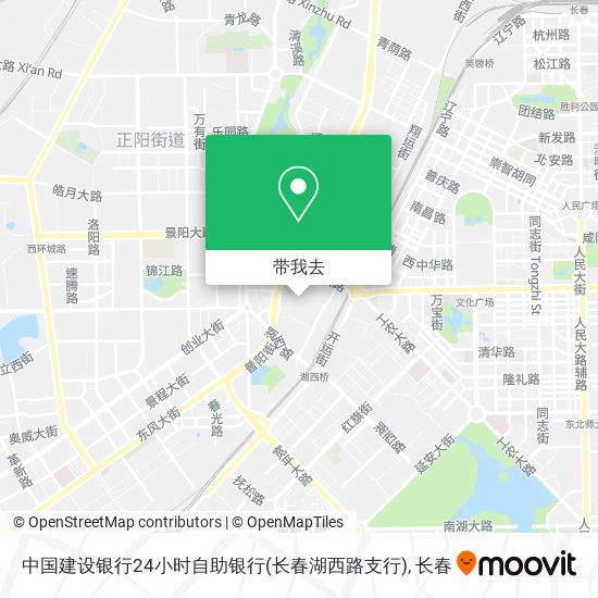 中国建设银行24小时自助银行(长春湖西路支行)地图