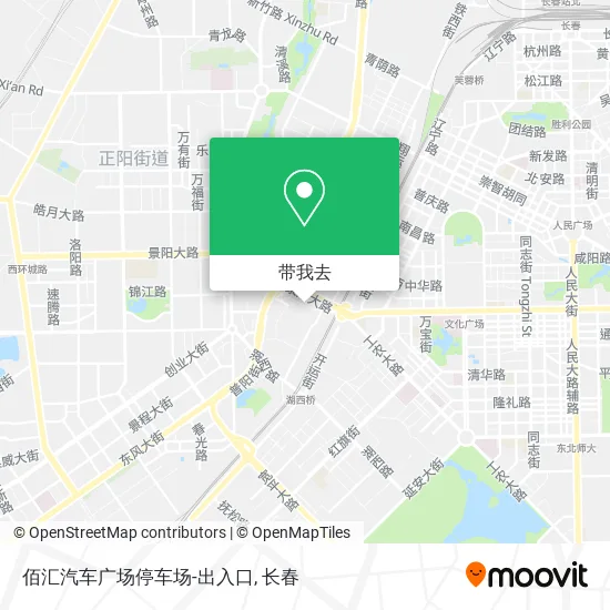 佰汇汽车广场停车场-出入口地图