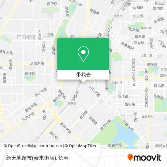 新天地超市(泰来街店)地图
