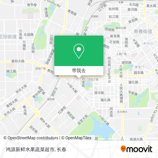 鸿源新鲜水果蔬菜超市地图