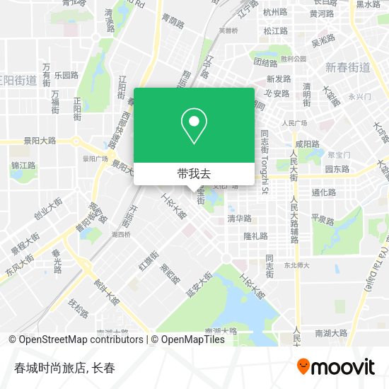 春城时尚旅店地图
