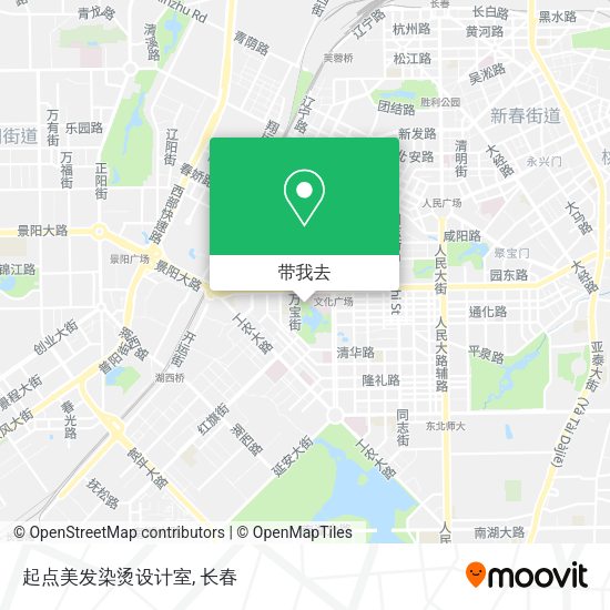 起点美发染烫设计室地图