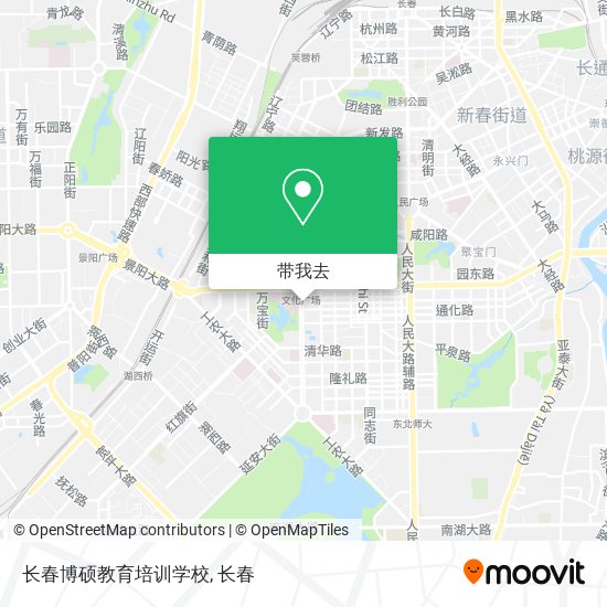 长春博硕教育培训学校地图