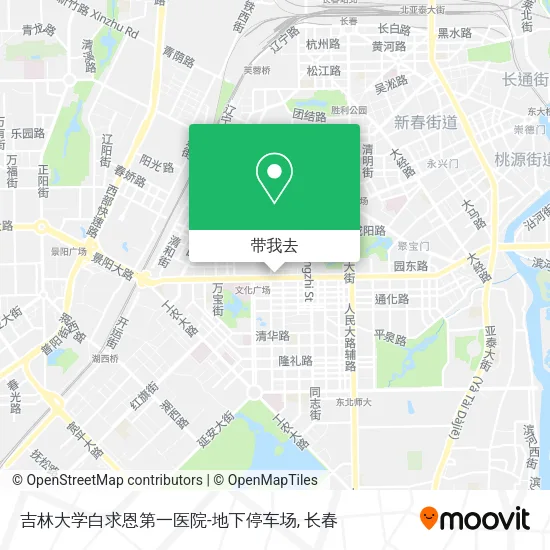 吉林大学白求恩第一医院-地下停车场地图