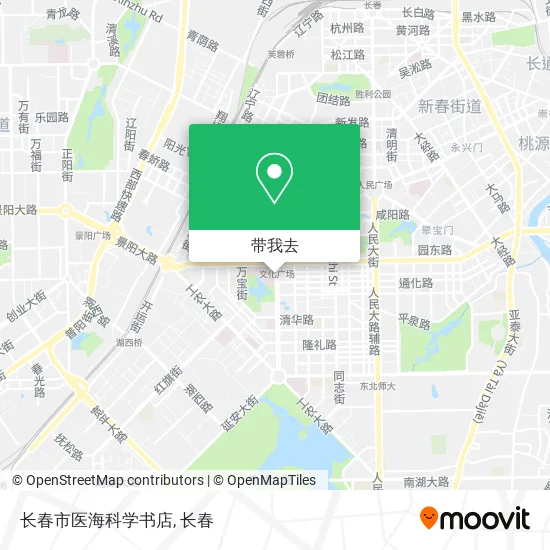 长春市医海科学书店地图