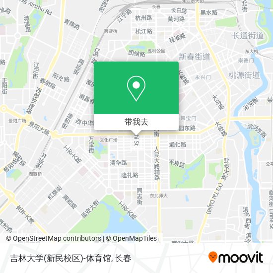 吉林大学(新民校区)-体育馆地图