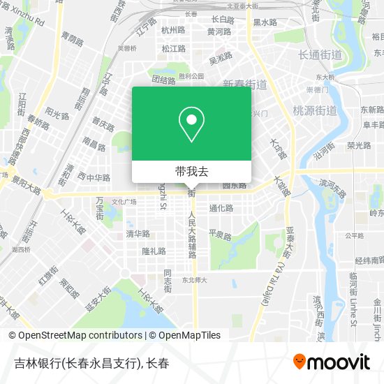 吉林银行(长春永昌支行)地图