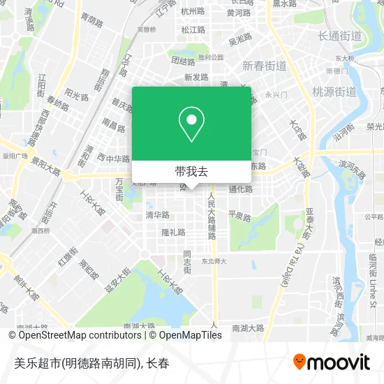 美乐超市(明德路南胡同)地图