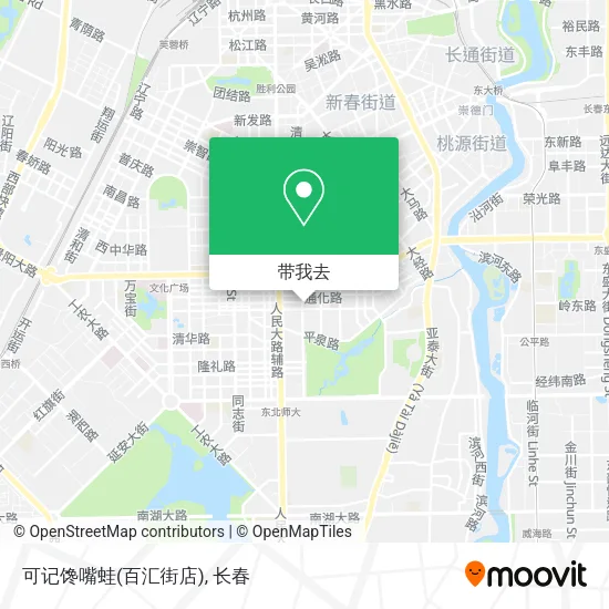 可记馋嘴蛙(百汇街店)地图
