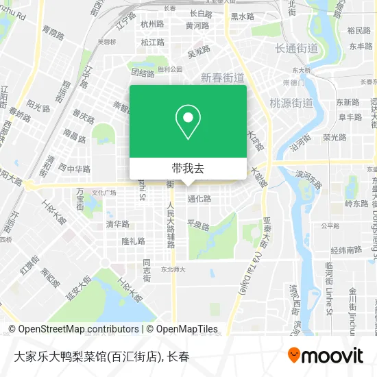 大家乐大鸭梨菜馆(百汇街店)地图