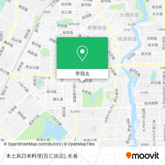 本土风日本料理(百汇街店)地图