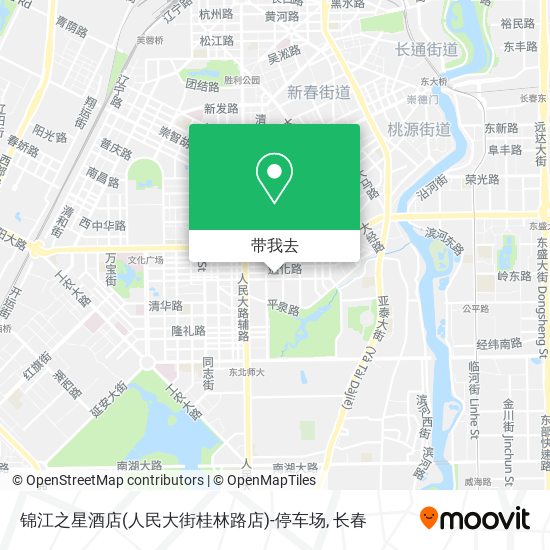 锦江之星酒店(人民大街桂林路店)-停车场地图