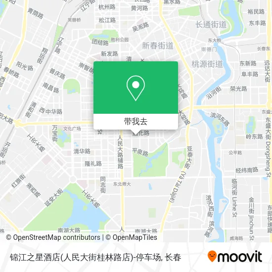 锦江之星酒店(人民大街桂林路店)-停车场地图