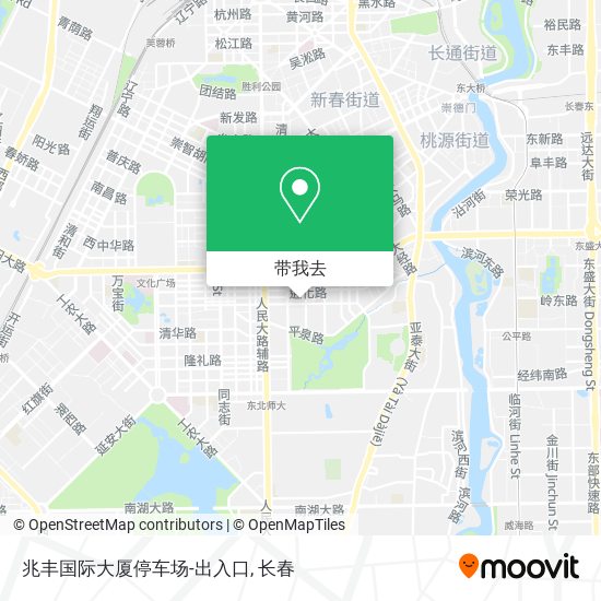 兆丰国际大厦停车场-出入口地图