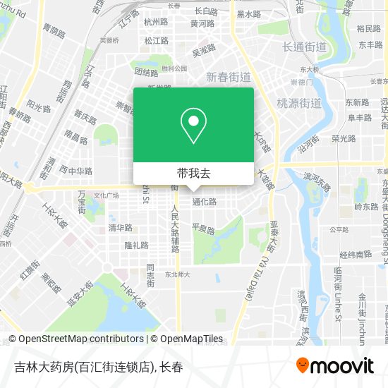 吉林大药房(百汇街连锁店)地图