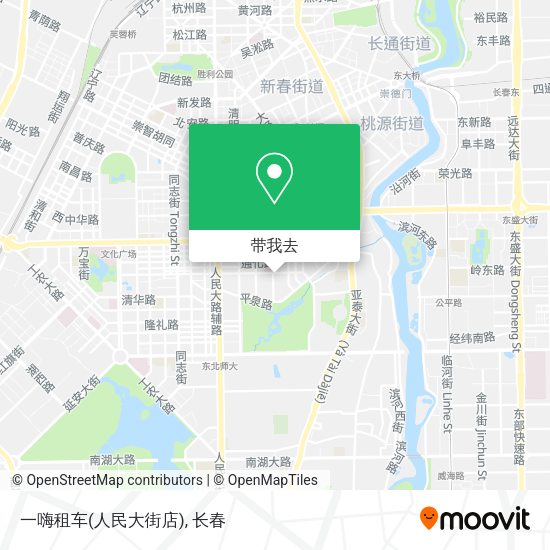 一嗨租车(人民大街店)地图