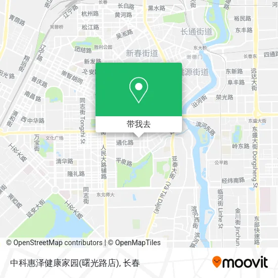 中科惠泽健康家园(曙光路店)地图