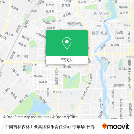 中国吉林森林工业集团有限责任公司-停车场地图