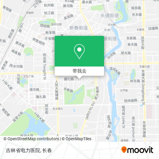 吉林省电力医院地图
