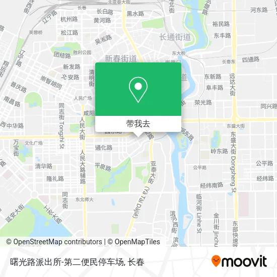 曙光路派出所-第二便民停车场地图
