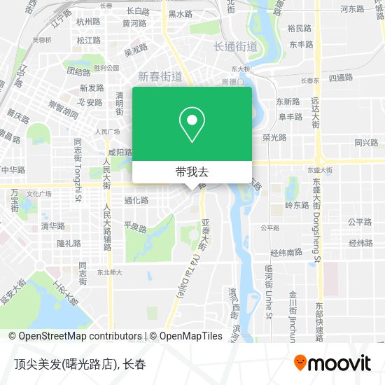 顶尖美发(曙光路店)地图