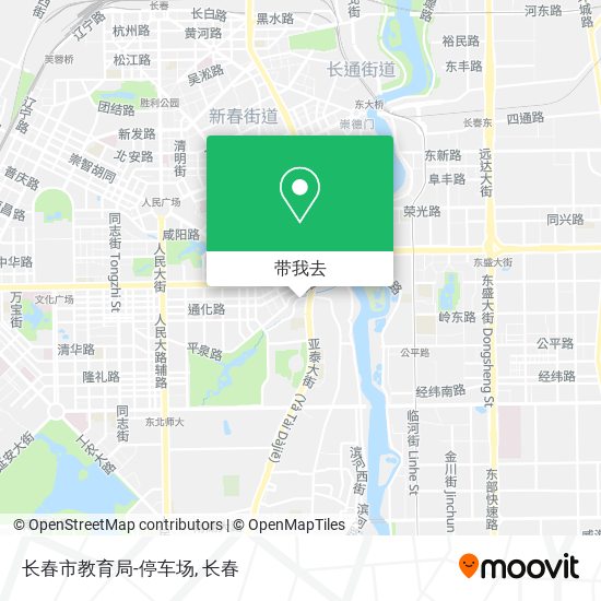 长春市教育局-停车场地图