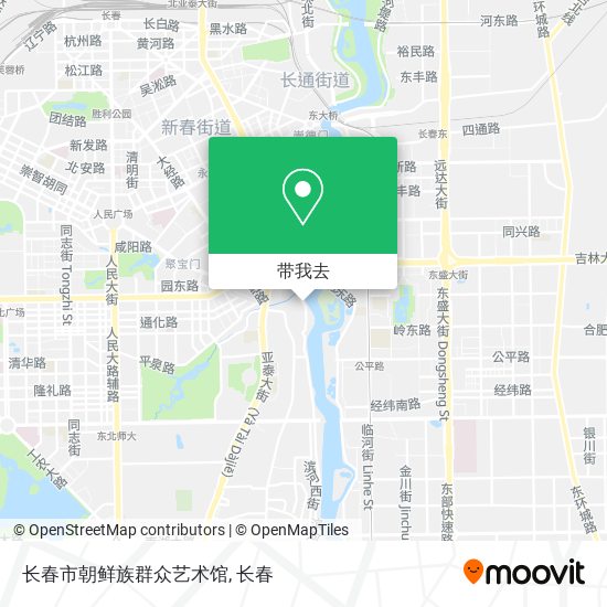 长春市朝鲜族群众艺术馆地图