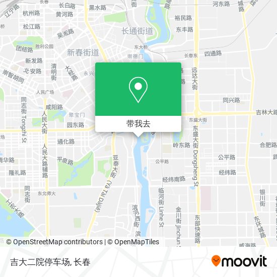 吉大二院停车场地图