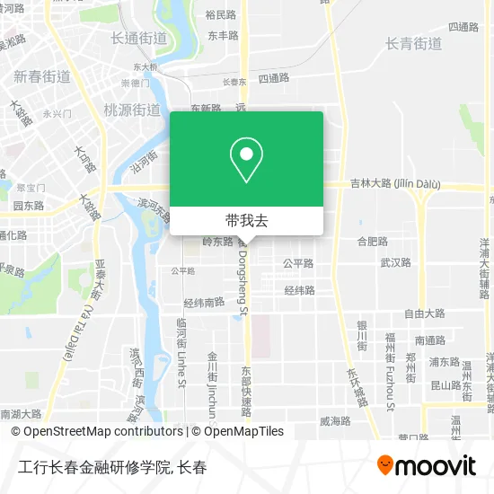 工行长春金融研修学院地图