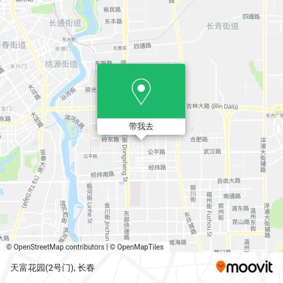 天富花园(2号门)地图