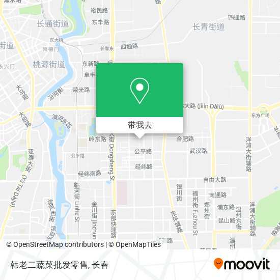 韩老二蔬菜批发零售地图