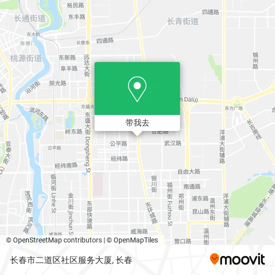 长春市二道区社区服务大厦地图