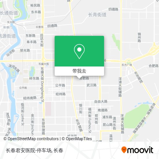 长春君安医院-停车场地图