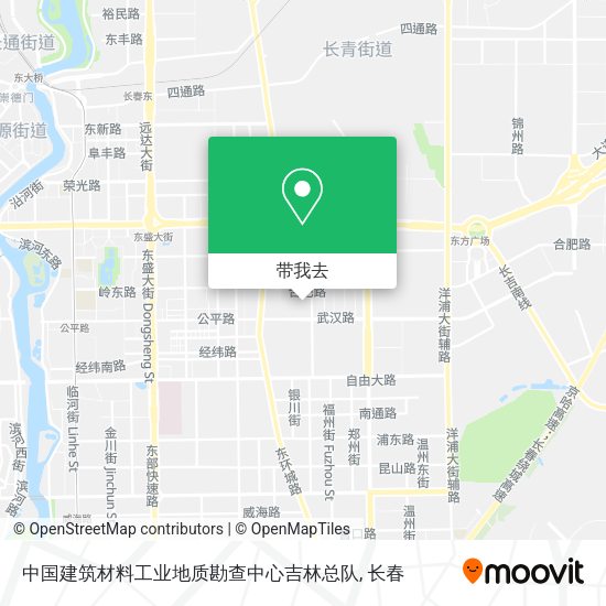 中国建筑材料工业地质勘查中心吉林总队地图