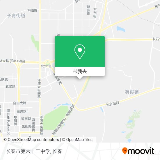 长春市第六十二中学地图