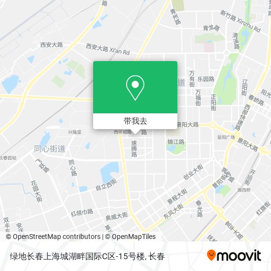 绿地长春上海城湖畔国际C区-15号楼地图