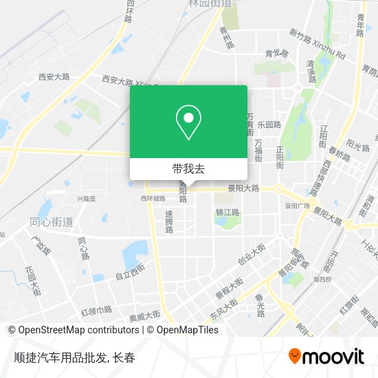 顺捷汽车用品批发地图