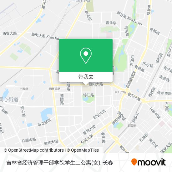 吉林省经济管理干部学院学生二公寓(女)地图