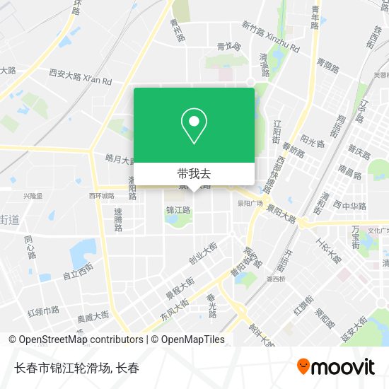 长春市锦江轮滑场地图