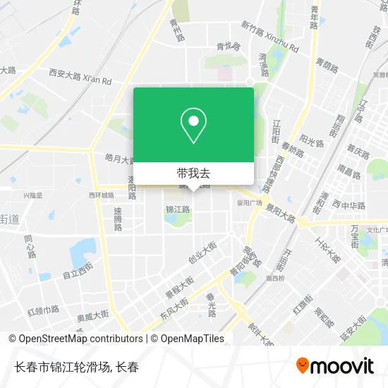 长春市锦江轮滑场地图