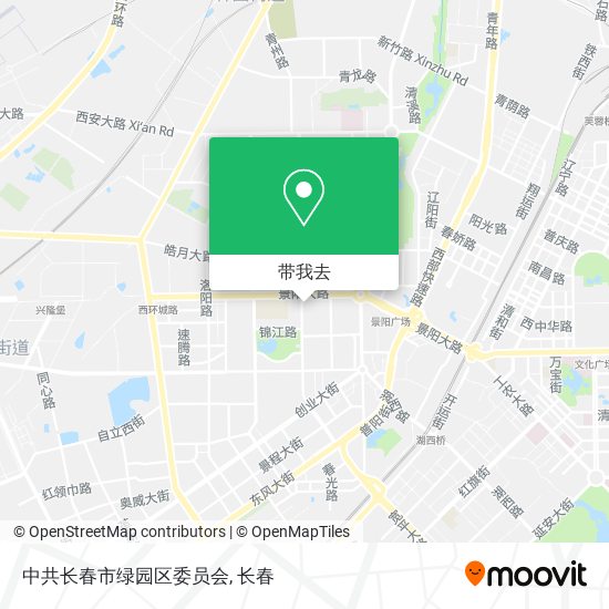 中共长春市绿园区委员会地图