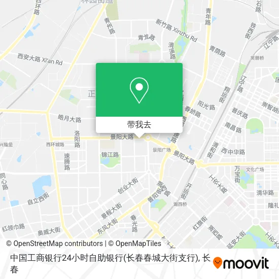 中国工商银行24小时自助银行(长春春城大街支行)地图