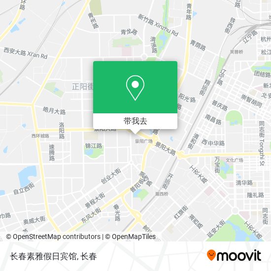 长春素雅假日宾馆地图