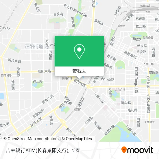吉林银行ATM(长春景阳支行)地图