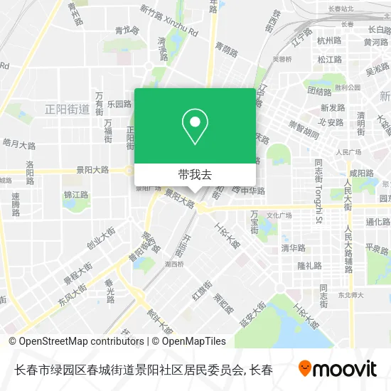长春市绿园区春城街道景阳社区居民委员会地图