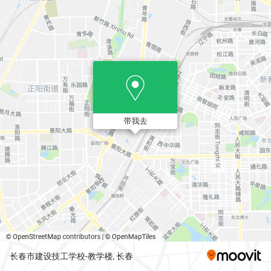 长春市建设技工学校-教学楼地图