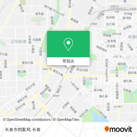 长春市档案局地图