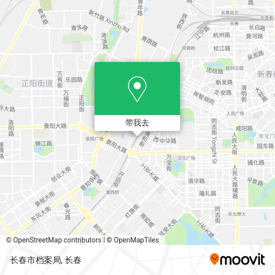 长春市档案局地图