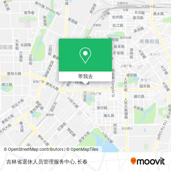 吉林省退休人员管理服务中心地图