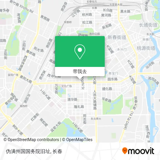 伪满州国国务院旧址地图